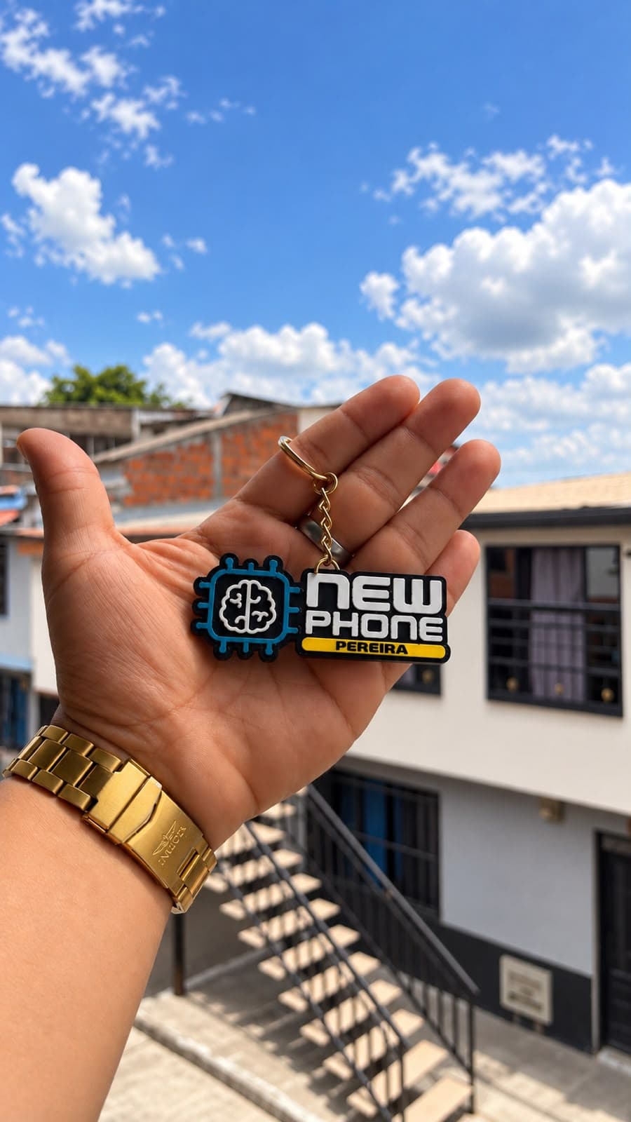 Llavero NFC con el logo de tu negocio