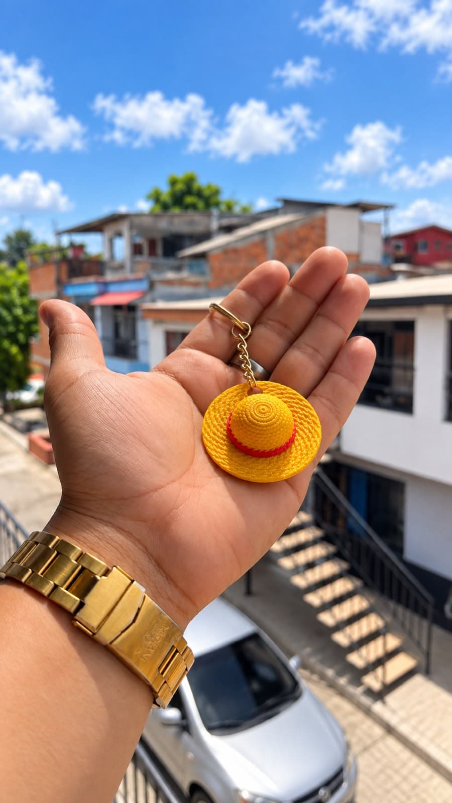 Llavero sombrero de Luffy